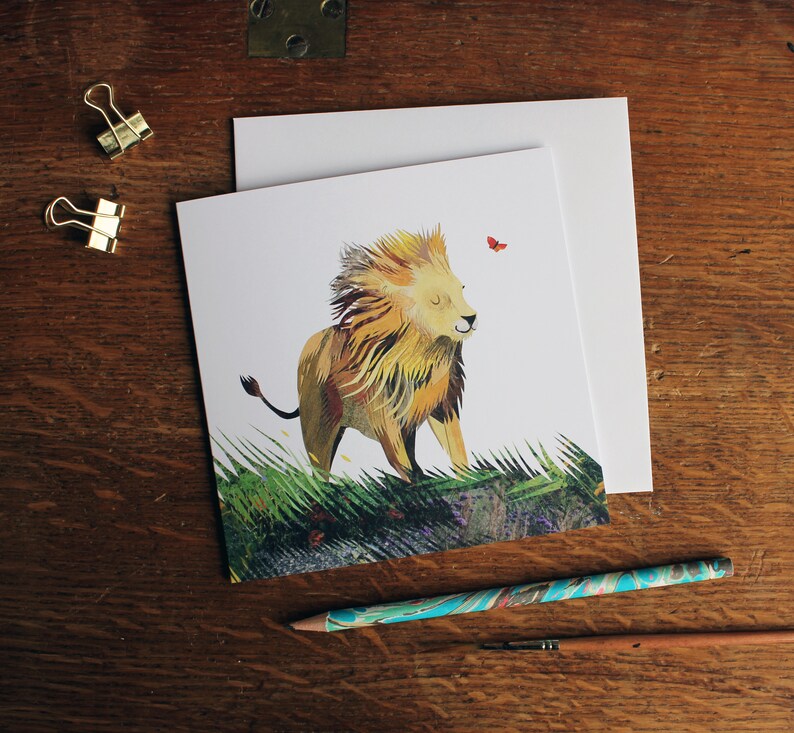 Carte de voeux Cœur de lion image 3