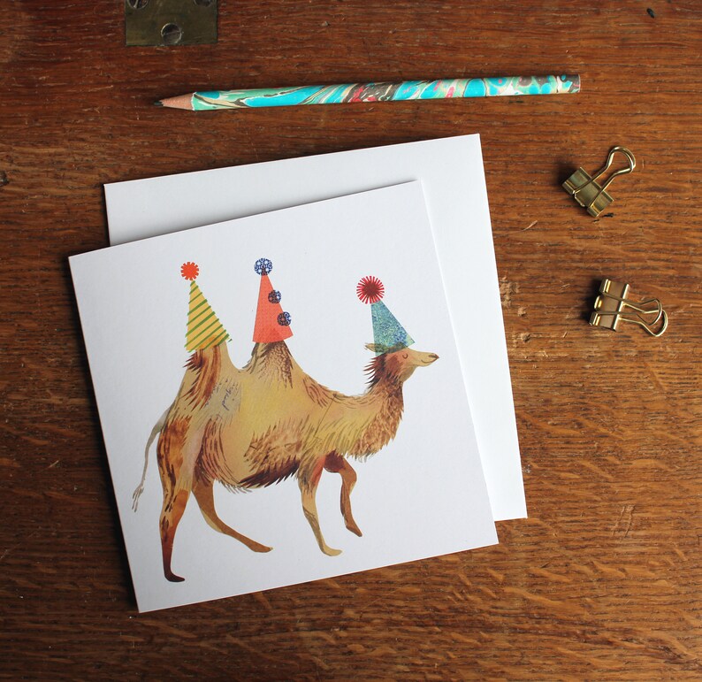 Carte d'anniversaire chameau image 4