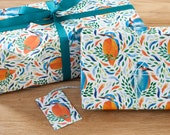 Bright Kingfisher Luxury Wrapping Paper - 100% Recycled