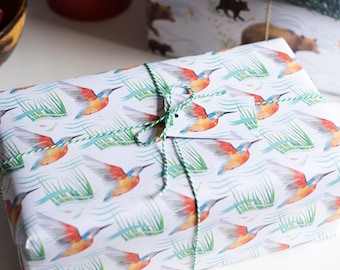 Kingfisher River Luxury Gift Wrap Pack - 100% Recycled Wrapping Paper