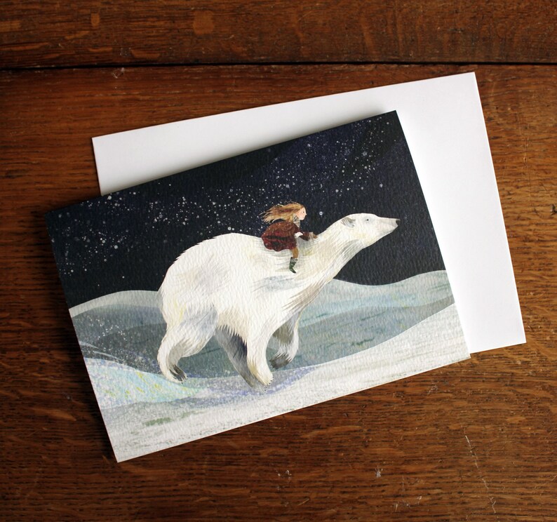 Carte de voeux Polar Night Ride image 6