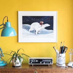 Polar Night Ride Illustration Print