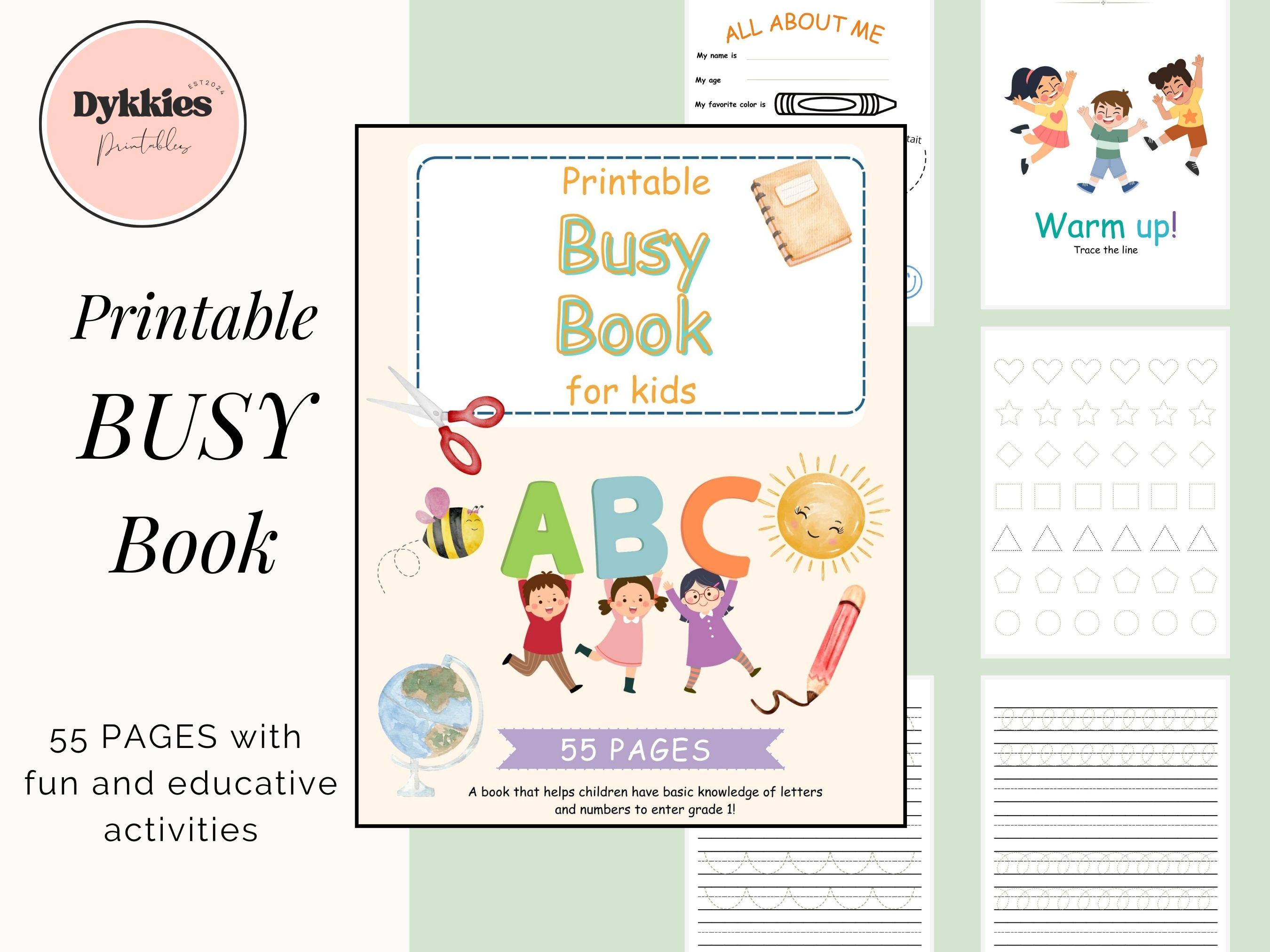 Printable Busy Book Printable, Homeschool Resources, Preschool, Kids ...
