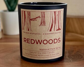 Redwood National Park Candle | 100% Soy Wax | Hand Poured