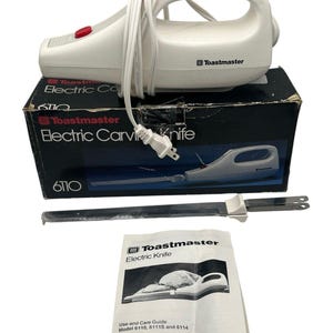 Toastmaster Electric Carving Knife 6110 Used Clean with Manual & Box