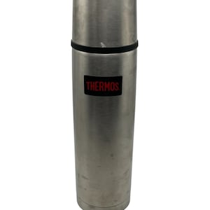 Echte Thermos Brand 1 L Edelstahl Flasche mit Deckelverschluss #650 Flasche