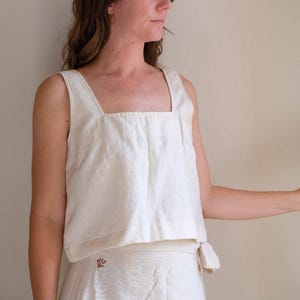 Organic Cotton Cropped Tank