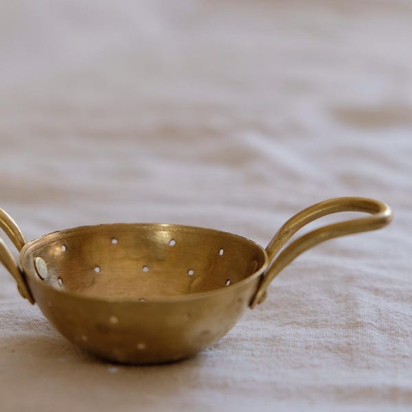 Handmade Brass Tea Strainer Infuser Steeping