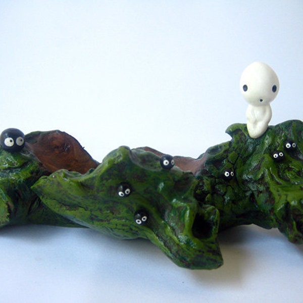 Princess Mononoke Kodama Teak Wood Tray from Studio Ghibli film 64