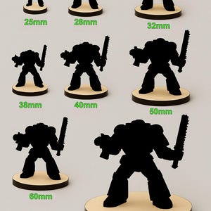 Basswood Round Miniature Bases for Tabletop Gaming: 25-80mm