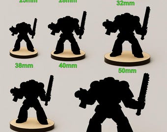 Bases redondas en miniatura de madera de tilo para juegos de mesa: 25-80 mm