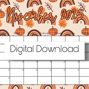 November 2025 Digital Calendar