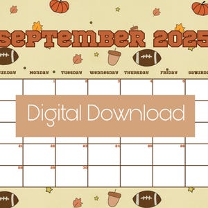 September 2025 Digital Calendar