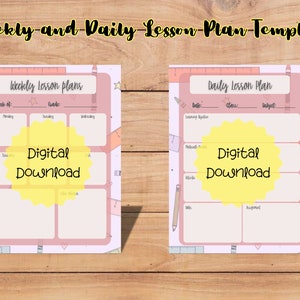 Weekly and Daily Lesson Plan Template