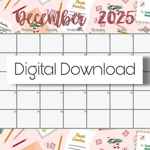 December 2025 Digital Calendar