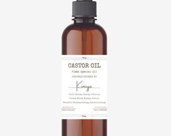 100% Pure Castor Oil: Rich Conditioner for Hair & Skin