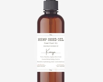Hemp Seed Oil 100% Pure – Versatile for Skincare, Haircare and DIY Beauty