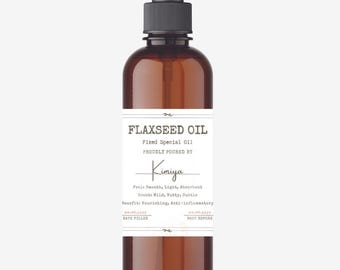 Cold-Pressed Flaxseed Oil 100% Pure – Nourishing & Versatile for Skin and Haircare