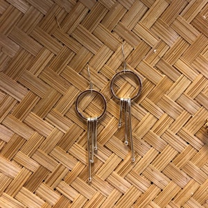 Fine Silver Dangle Earrings: Handcrafted Minimalist .999 Jewelry