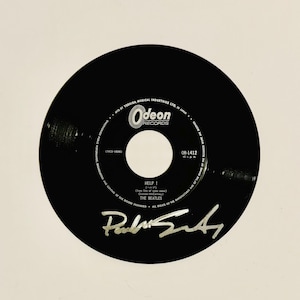 Paul McCartney Autographed Help! 7" Single Vinyl With COA