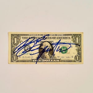Bruce Springsteen Autographed 1 Dollar Bill Note Money With COA