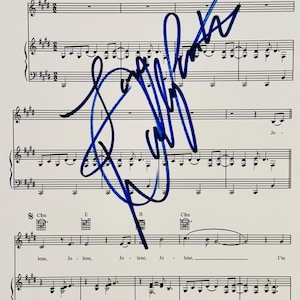 Dolly Parton Autographed Sheet Music With COA