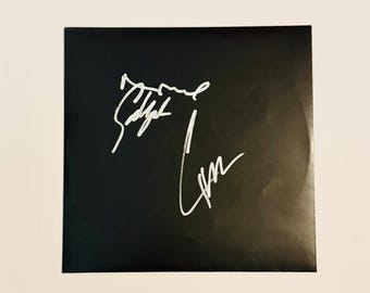 Oasis Noel Gallagher & Liam Gallagher Autographed Vinyl Inner