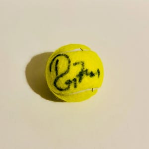 Roger Federer Wimbledon Tennis Ball Autographed With COA