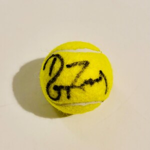 Roger Federer Wimbledon Tennis Ball Autographed With COA