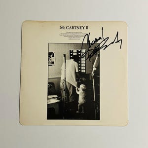 Paul McCartney Autographed Vinyl Inner Pouch With COA