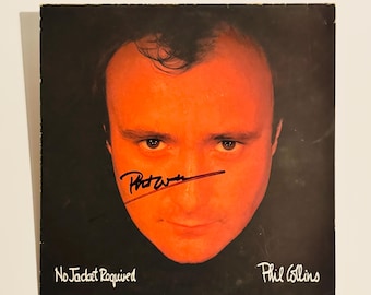 Phil Collins Genesis Signed Framed CD W/cover Photo 7x13 No Jacket