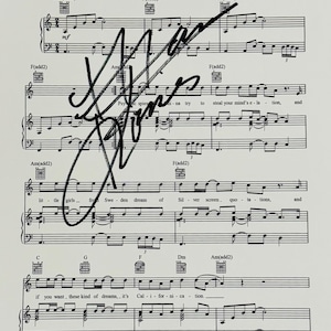 Anthony Kiedis RHCP Autographed Sheet Music With COA