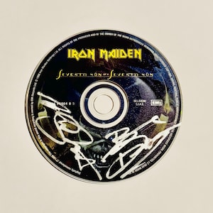 Brucre Dickinson & Adrian Smith IM CD Autogramm mit COA