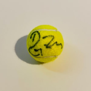 Roger Federer Wimbledon Tennis Ball Autographed With COA