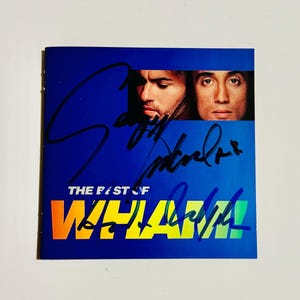 George Michael & Andrew Ridgeley CD Inner Cover Autographed With COA