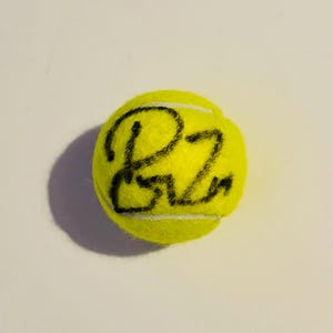 Roger Federer Wimbledon Tennis Ball Autographed With COA