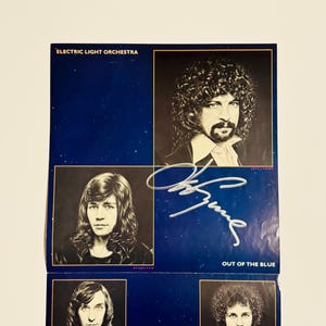Electric Light Orchestra Promotional Poster Autographed By Jeff Lynne With COA