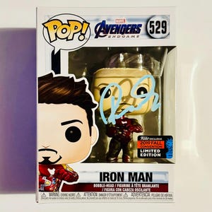 Iron Man Funko Pop 2019 NYCC Exclusive Autographed By Robert Downey Jr. With COA