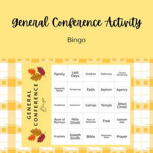 General Conference Activity Bingo