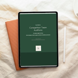 Guide till tävlingsdansprovspelning för dansare från 9 år, tips för förberedelser inför provspelning (PDF-nedladdning)