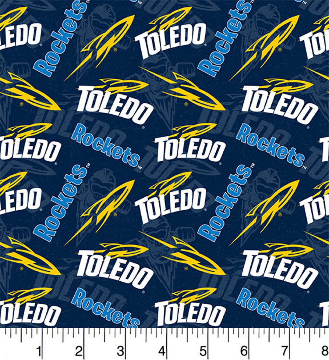 Official Licensed University of Toledo Cotton Quilting Fabrics-toledo ...