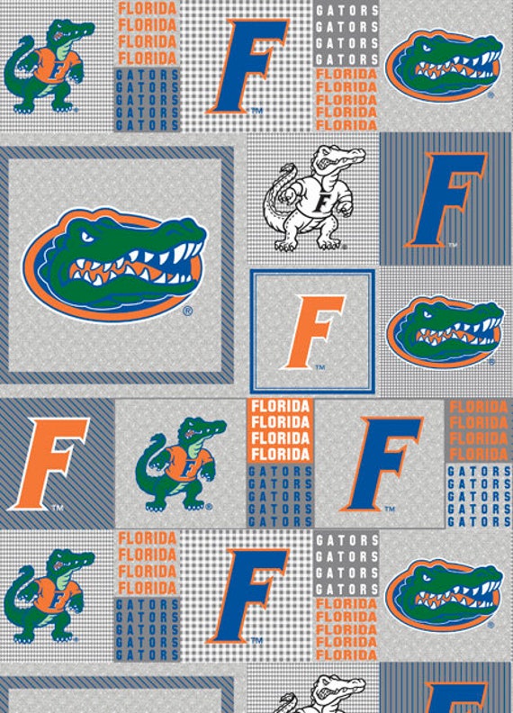 Official Licensed University of Florida Fleece Fabric- Florida