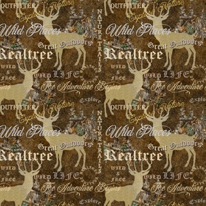 Official Licensed Realtree Edge Lodge Cotton Quilting Fabrics- Realtree Cotton Fabric Sold by the Yard