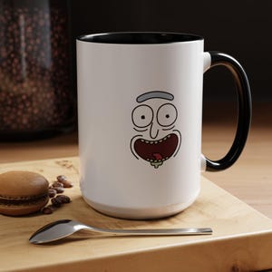 Rick and Morty Mug, Im a mug Rick, Geeky Coffee Cup, Funny TV Show Gift, Cartoon Character Drinkware, Pop Culture Fan Present