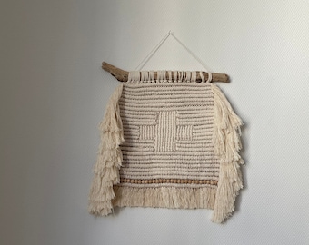 Tenture en macramé; Pièce unique en macramé, macramé contemporain, design unique MATIASMA #6