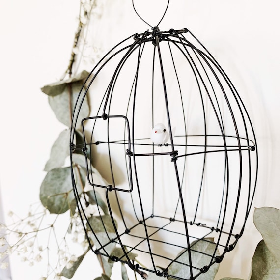 Wire Bird Cage Wire Cage Unique Piece Handmade in France Etsy