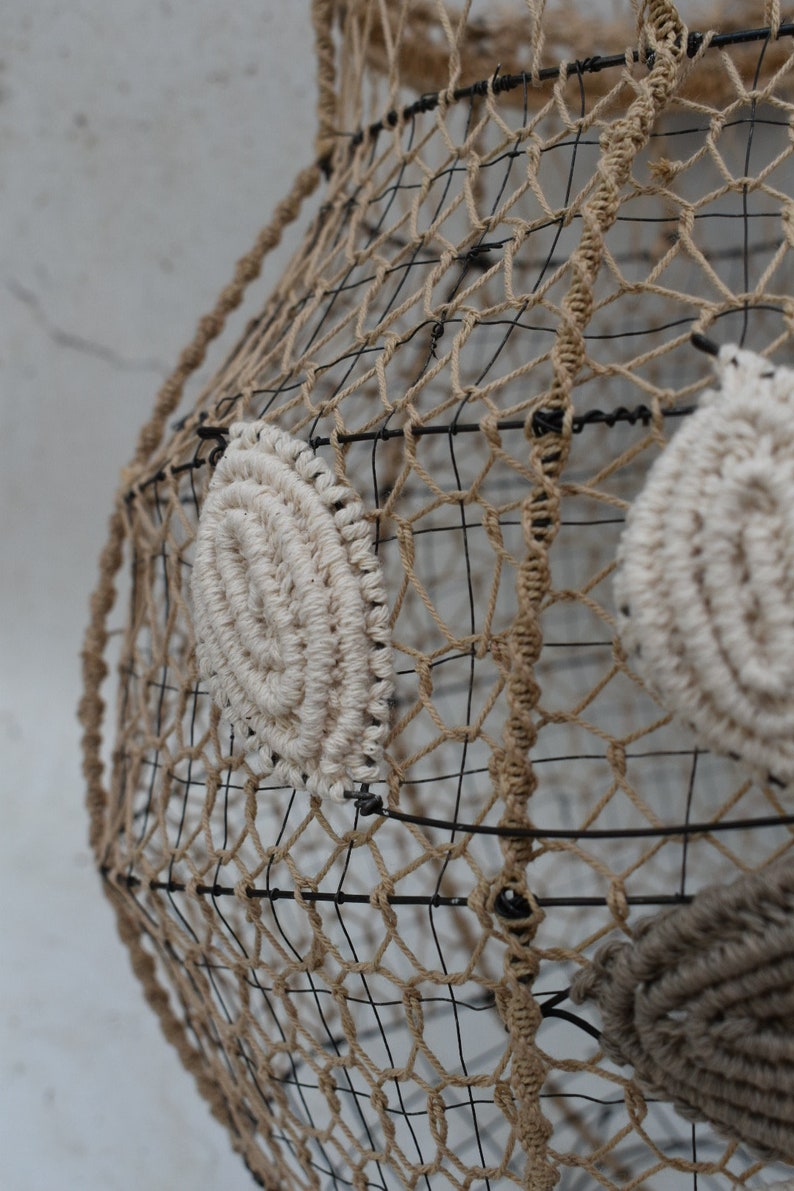 vase bottle wire and lace, wire sculpture, wabi sabi decoration image 4