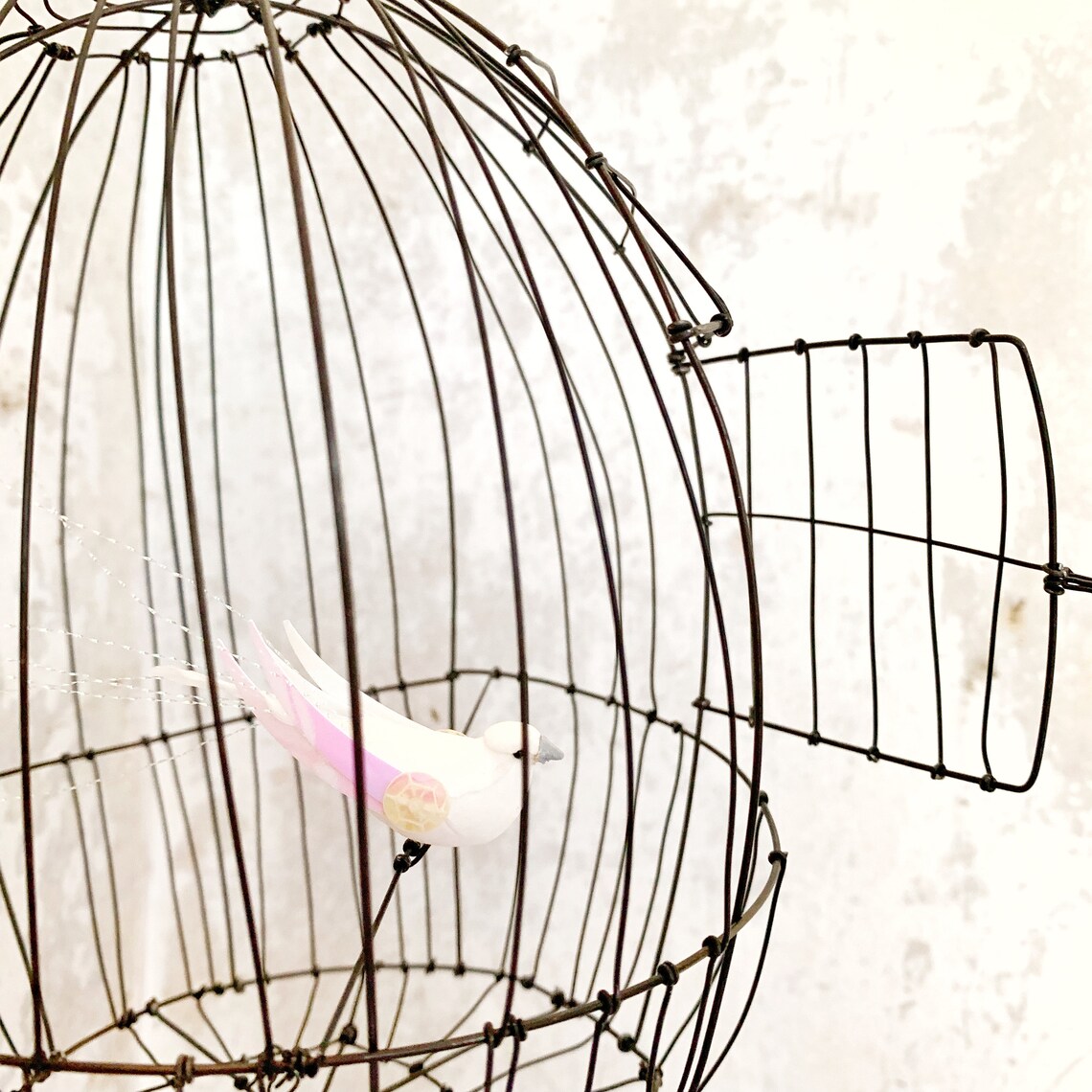 Wire bird cage Wire cage unique piece handmade in france Etsy