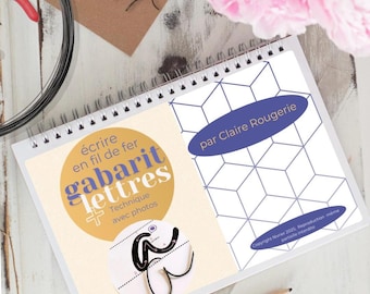 ebook Writing with wire, for lettering, decoration, jewelry. Complete alphabet in lowercase, PDF to download in French,
