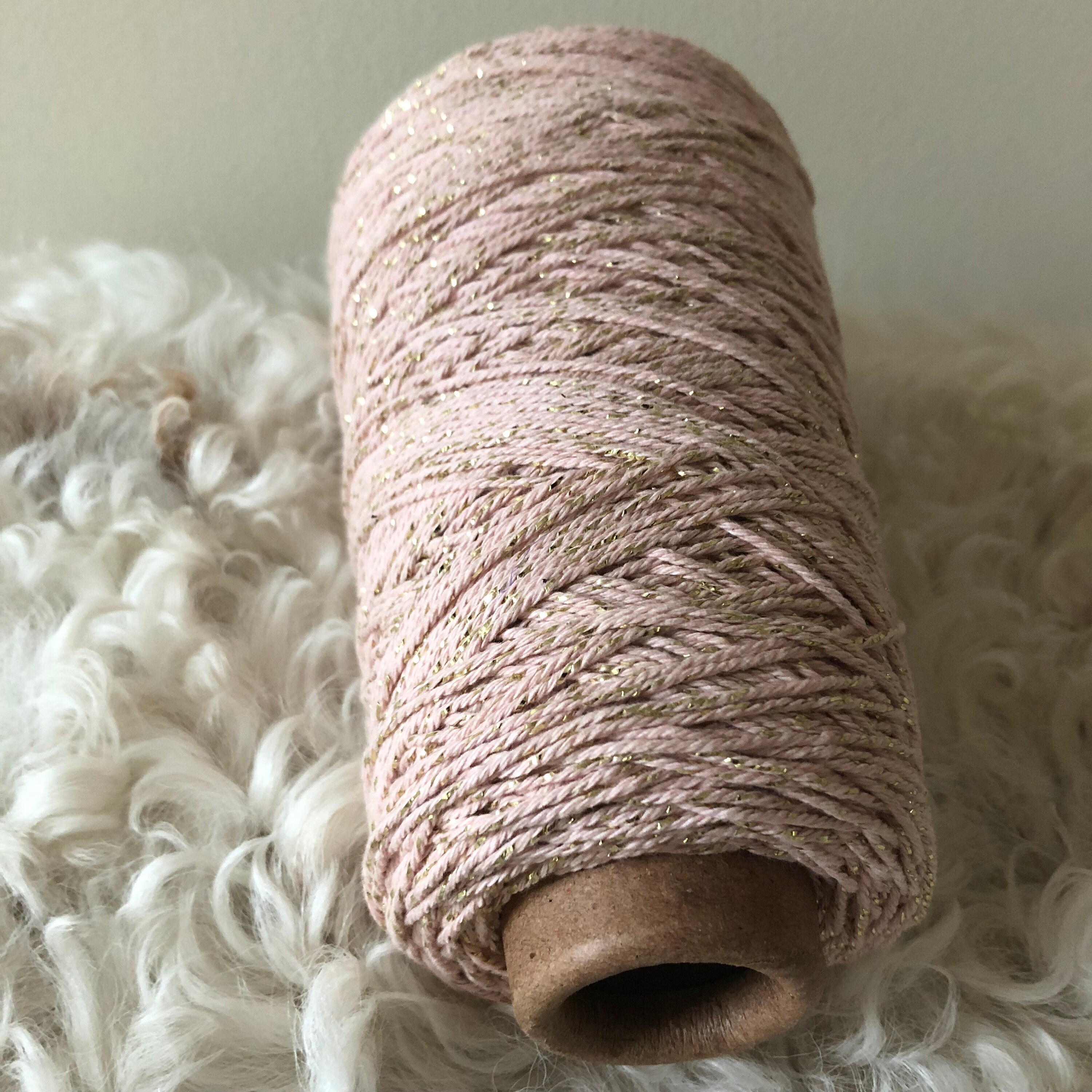 Big coil of cotton cord in 1 mm